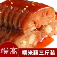 揚州寶應特產糯米藕3斤桂花蜜汁蓮藕香甜糖藕熟食年夜飯甜糖藕小吃 1500g